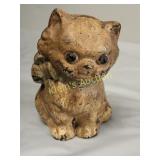 antique hubley cast iron cat bank