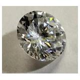 round CZ gemstone 3 carat beautiful!
