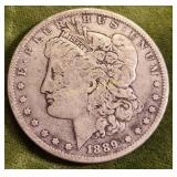 rare 1889 O morgan silver dollar coin key date