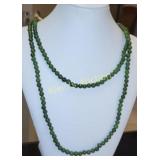 14K &  jade necklace 44' beauty!
