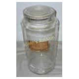 antique apothecary glass jar Coco butter