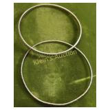 sterling silver lot of 2 bangle bracelets