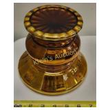 hand blown mercury glass candle stand dept 56