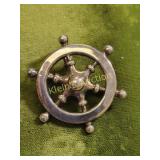 vtg ships well sailor brooch or pendant
