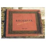 1925 Kroehler rare furniture book hardcover