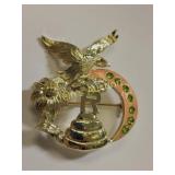 daughters of rebekah odd fillous brooch signed