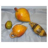 4 antique clay gullak or smash banks
