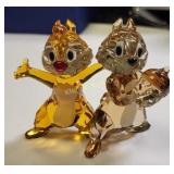 rare swarovski Disney chip N dale figurine in box