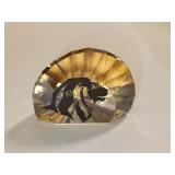 lion king swarovski paperweight golden shadow
