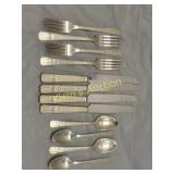 rare 1939 worlds fair 4 pc set of silverware Mint