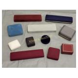 lot of 11 antique& vtg jewelry presentation boxes