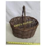 twisted vine harvest antique  basket 15"