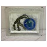 vtg artisan fuse glass tray, kitchen bedroom
