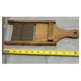 rare antique vegetable slicer w/slide !