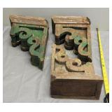 antique victorian corbels wood  3 times the bid