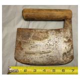 antique dough or herb cutter heavy thick blade