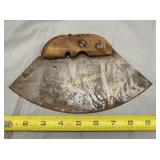 antique hand made ulu knife food/herb chopper