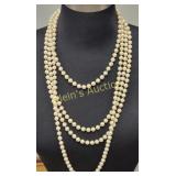 vtg estate pearls hand knotted 54