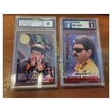 autographed graded collectible cards 2 x bid
