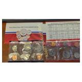 1987 uncirculated coin set P & D mint marks