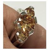 imperial topaz champagne brown color Ring