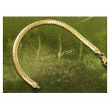 gold over sterling herringbone bracelet Beauty!