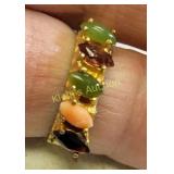 18K hge vintage Ring marquis stones