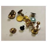 lot of 12 pcs tuxedo studs, collar studs, buttons