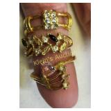 estate costume jewelry rings all 3 for one bid