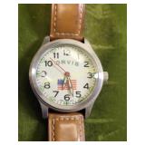 Orvis 3 ATM diver Style Watch 30 mm case glows in