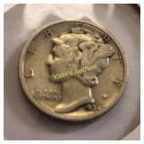 mercury dime 1934 coin XF-nice!
