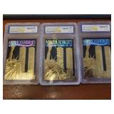 2006 3pcs 23kt gold collectibles america