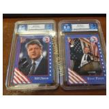 graded political collectors cards lot of 2