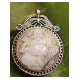 china maitreya Buddha vtg pendant bless pendant