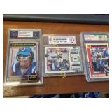 collectible graded football sports cards 3 x bid