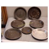 antique pie tins many great names 7 x bid