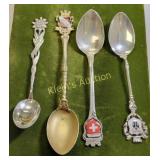 coin silver spoons collector Switzerland 4 x bid