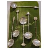 sterling 950  lot of 6 Demitasse spoons drink mis