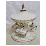 musical carnival swing santa carousel Mikasa holid
