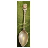 vtg Budapest 800 silver spoon demitasse 4 5/8'