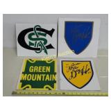 lot of 4 green mtn,Delaware vtg railroad signs