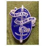 sterling silver WWII army infantry pin