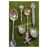 lot of 4 antique collector spoons dutch too!