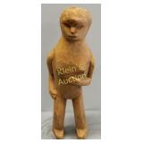 ant/vtg wood primitive carving tribal 13 1/2"