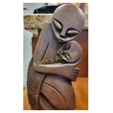hand carved shona stone sculpture mother & child