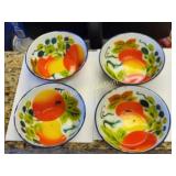 vtg enamelware bowls mid century 4 x bid!