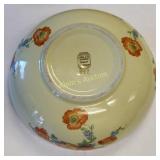 vtg halls 9" bowl poppy pattern super clean!