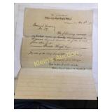 rare civil war signed Garrick Mallery letter