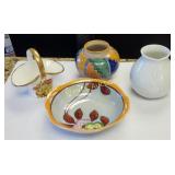 porcelain & pottery vases 4 x bid