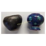nc indian pottery Santa clara & Peruvian 2 x bid